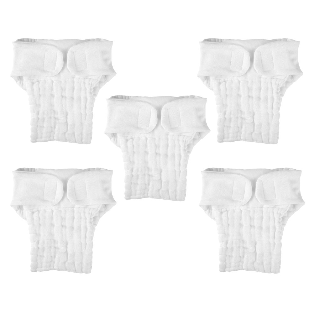 Cloth Diaper Insert - 5Pcs Soft Cotton Nappy Pads Reusable