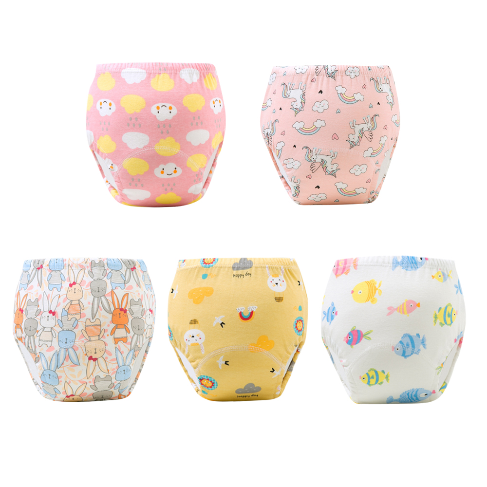 5pcs Baby Cotton Training Pant - Cloth Diaper Insert recension och pris