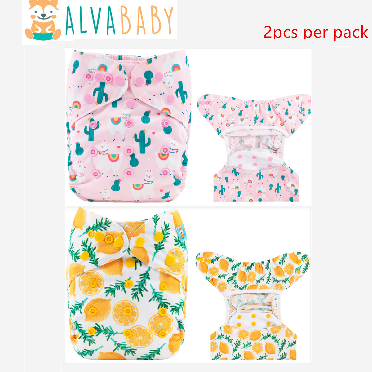 2pcs Eco-friendly Baby Cloth D - Cloth Diaper Insert recension och pris