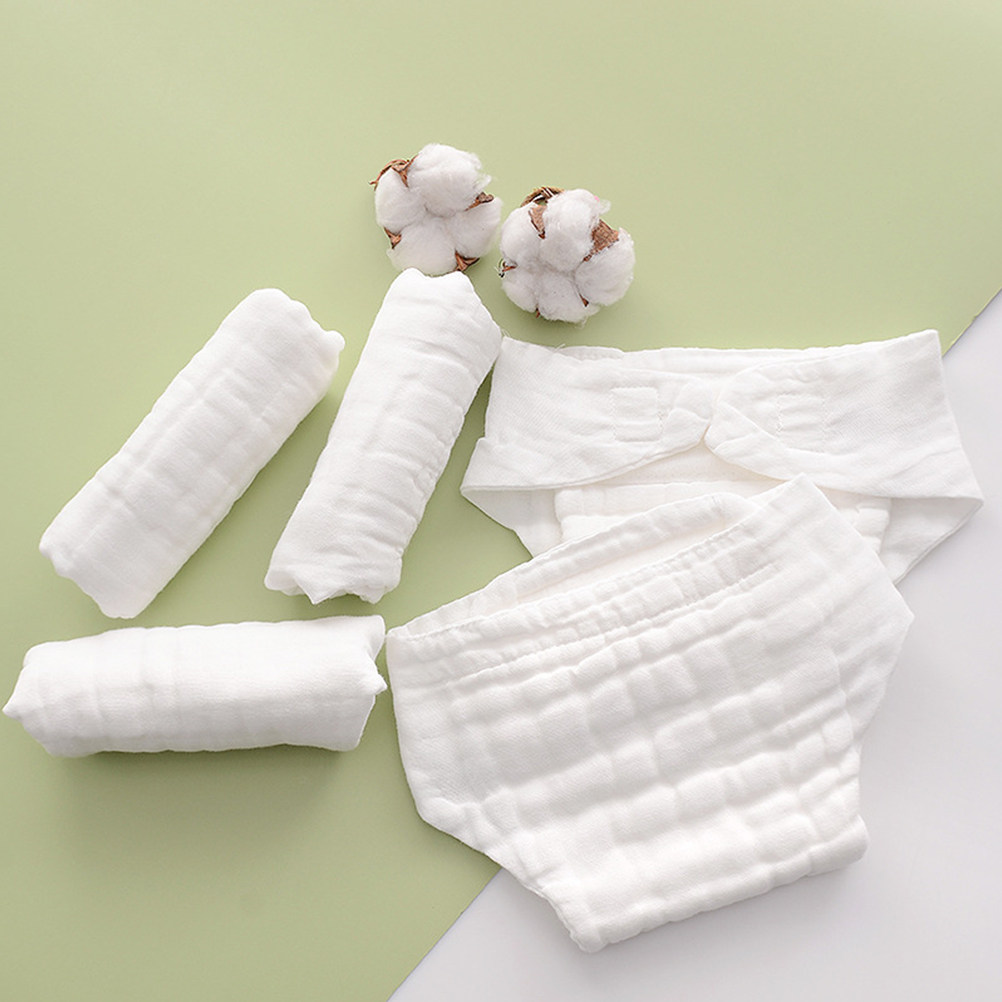 5Pcs Soft Cotton Nappy Pads Re - Cloth Diaper Insert recension och pris