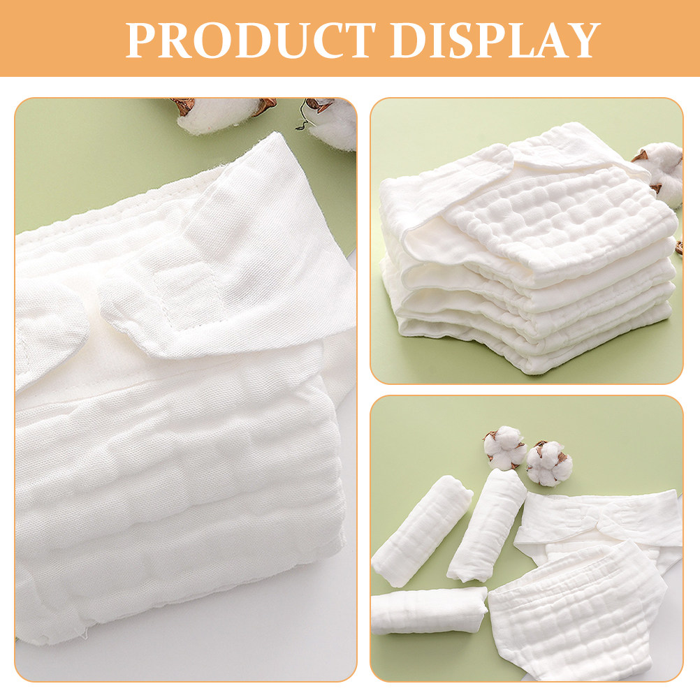 5Pcs Soft Cotton Nappy Pads Re - Cloth Diaper Insert recension och pris
